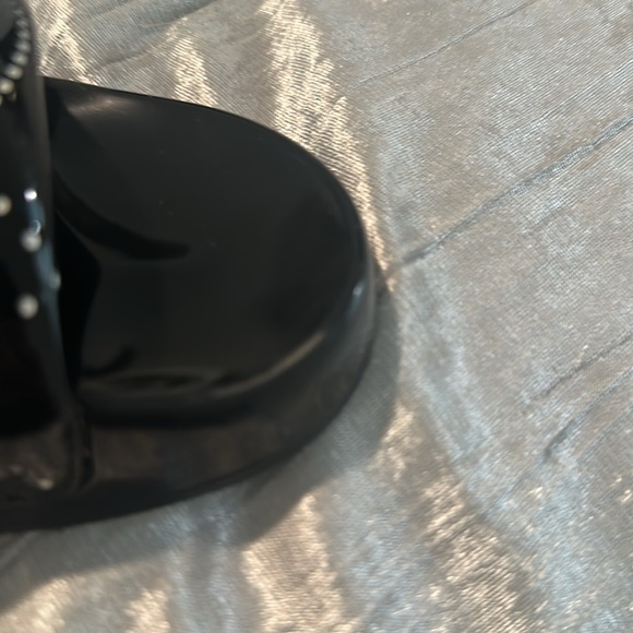 Tory Burch DOUBLE T POOL SLIDE Black - Picture 9 of 10